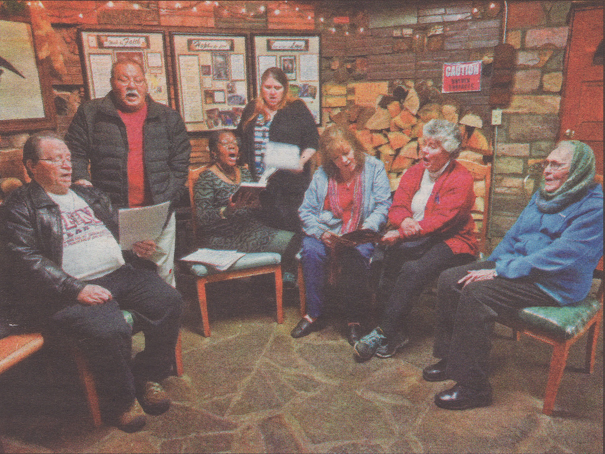 Christmas Spirit at the Living Rock Studios Choir singing at the Living Rock Studios